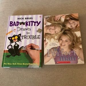 3/$15 two books, The Perfect Man (from movie) and Bad Kitty, Drawn to Trouble